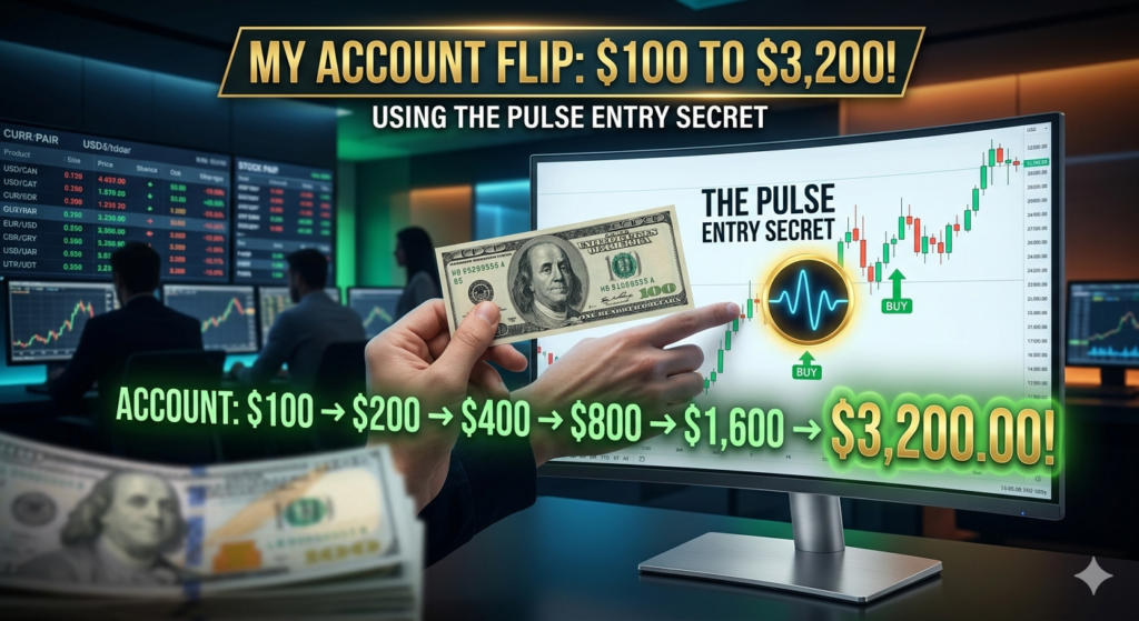 My $100 Account Flip Using The Pulse Entry Secret
